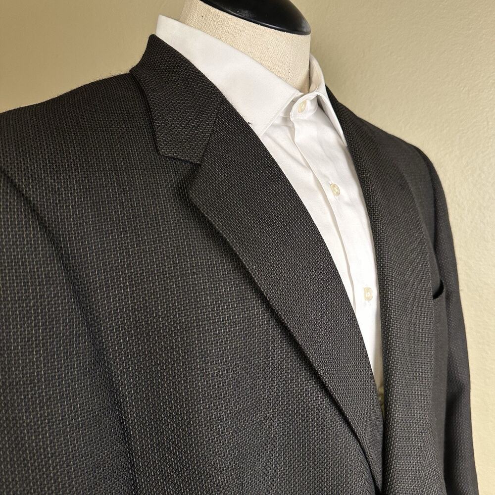 Hart Schaffner Marx Blazer 2 button Sport Coat Jacket Men 46R New Wool Brown